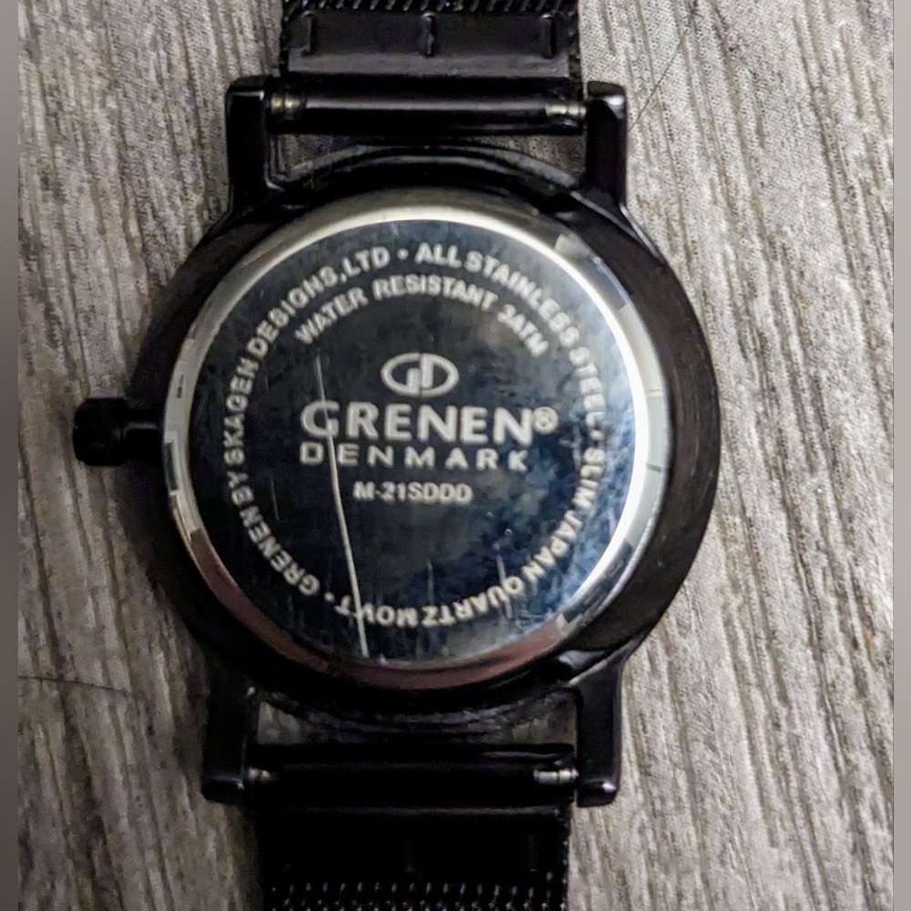 Skagen Grenen Denmark M-21SDDD Water Resistant Stainless Steel Mesh Band Watch - Picture 6 of 8